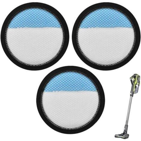 Pack de de 3 filtres lavables pour , XU,aspirateur sans fil Ryobi PCL720, PBLSV716, PBLSV717, produit qualité supérieure, durable et fiable, matériaux sélectionnés , satisfaction garantie -