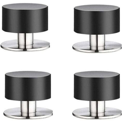 Pack de de 4 butées de porte en caoutchouc, XU, Butées de porte auto-adhésives 3M pour plinthes, Butées de porte fixées au mur pour atténuer le son à la maison, Au bureau, Sur la terrasse - KZQ