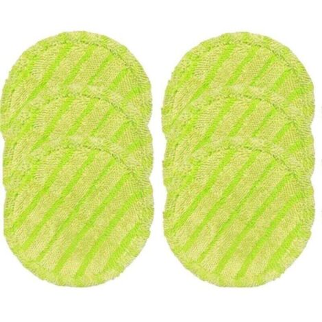 Pack de de 6 tampons de rechange en microfibre 160 mm pour balai électrique, XU, Serpillère, Aspirateur, Laveur, Aérosol (réutilisables) - KZQ