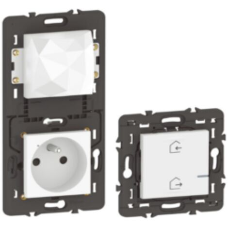 Pack de démarrage connecté Céliane With Netatmo, prise et commande sans fils, blanc