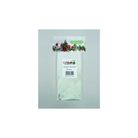 Pack de deux feuilles de cellophane transparentes pour paniers et décorations de Noël 100x130 cm