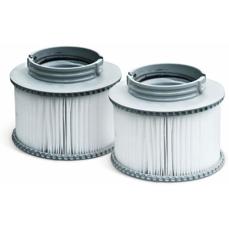 Pack de deux filtres à baïonnette V1 pour spa MSPA - Camaro, Super Camaro, Alpine 4 et 6, Silver Cloud 4 et 6, Bliss 6 et Mono 6 - 2 Cartouches filtrantes de remplacement pour jacuzzi gonflable mspa
