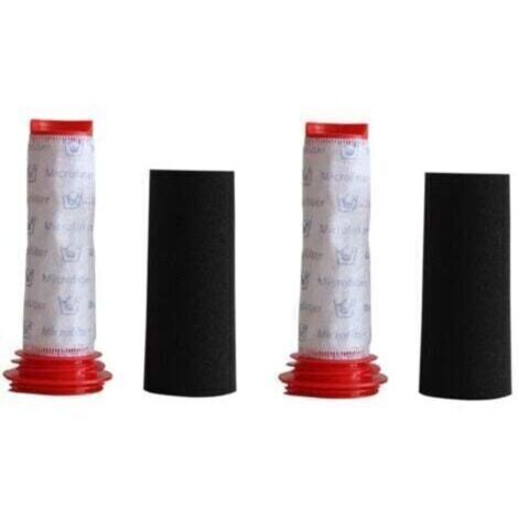 Pack de filtres pour aspirateur Bosch BCH6ZOOO BBH625W60: 2 filtres en mousse et microsans lavables