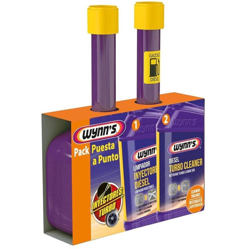 Pack de mise au point d'injecteur diesel wynn's et nettoyant turbo diesel (325 ml + 325 ml)