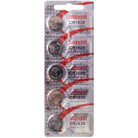 Pack de Pilas de Botón de litio CR1620 3V - 5 uds.