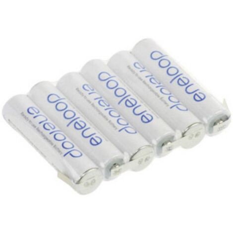 Pack de piles rechargeables 6x LR3 (AAA) NiMH Panasonic 132321 7.2 V 750 mAh