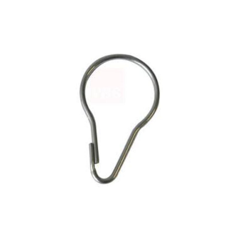 Pack de rechange 200 crochets de rideau de douche en acier galvanisA 30,5 mm