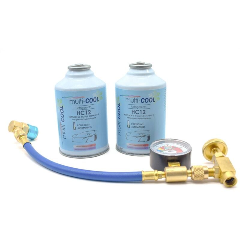Pack de recharge multicool 12a , remplace le r12, r134a et 1234yf , 2 x 160grs