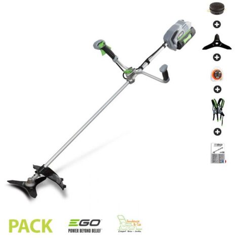 Pack débroussailleuse électrique sans fil Ego Power+ BC3800E batterie 56v chargeur et accessoires - Gris