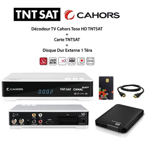 Décodeur TNTSAT HD avec carte d'abonnement - BFSAT - BFSAT