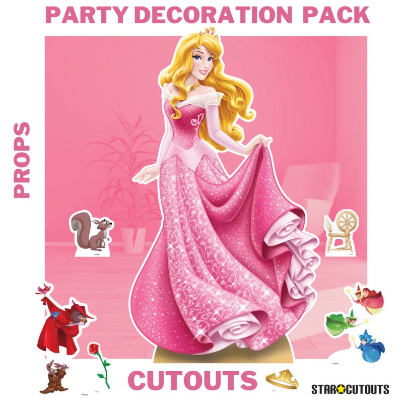 Star Cutouts - Pack décoration figurine en carton Disney Princesse Aurore h 134CM