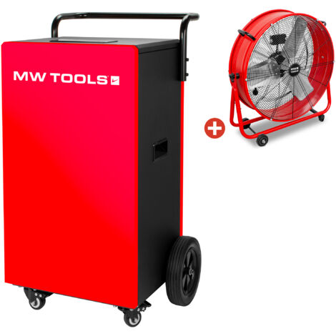 Pack déshumidificateur 90L/Jour BDM90N + Ventilateur brasseur d'air ø600mm MV600L MW Tools BDM90NSETA