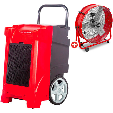 Pack déshumidificateur PRO 90L/Jour BDP90 + Ventilateur brasseur d'air ø600mm MV600L MW Tools BDP90SETA