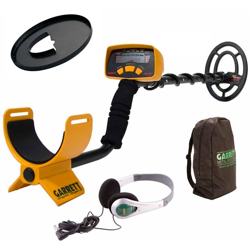 Pack : Détecteur de métaux Garrett ace 150 + Casque + Sac à dos + protège disque
