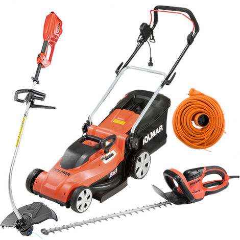 PACK - DOLMAR Tondeuse 1600W 41cm EM410 + Coupe-Herbe 1000W ET101C + Taille-Haie 670W 65cm HT6510 + Rallonge 40m