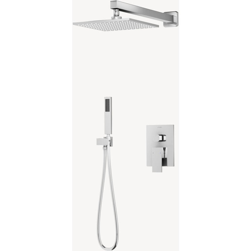 Kroos ® - Composition mitigeur de douche encastrée Chromé - Sirius