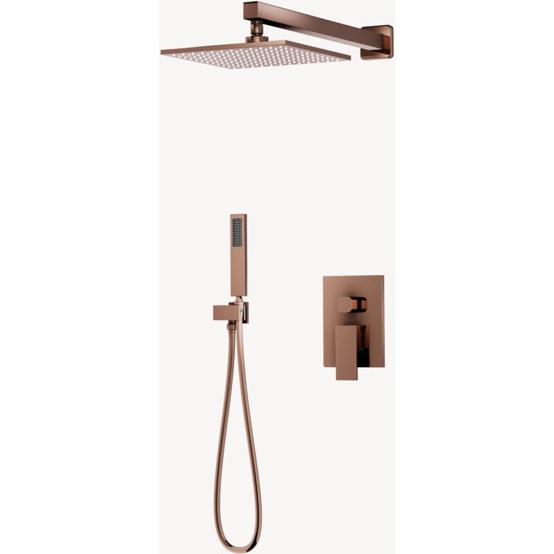 Kroos ® - Composition mitigeur de douche encastrée Or rose - Sirius