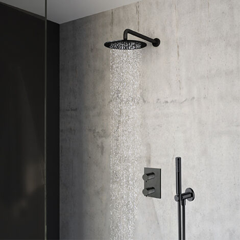 Pack douche thermostatique encastré BLACKMAT TRIVERDE - CRISTINA ONDYNA XTV85213
