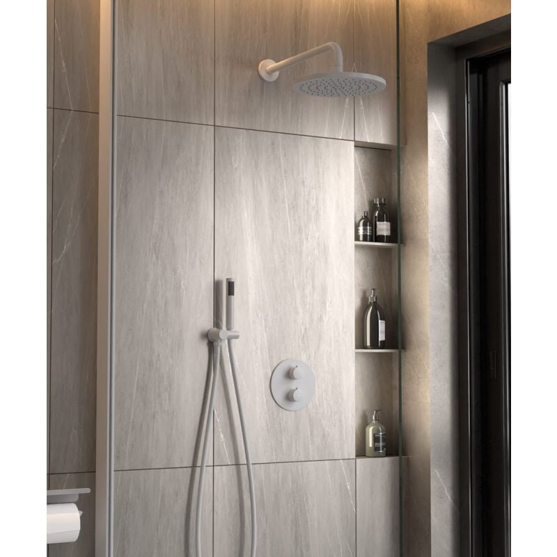 Pack douche thermostatique Blanc - Corbeau
