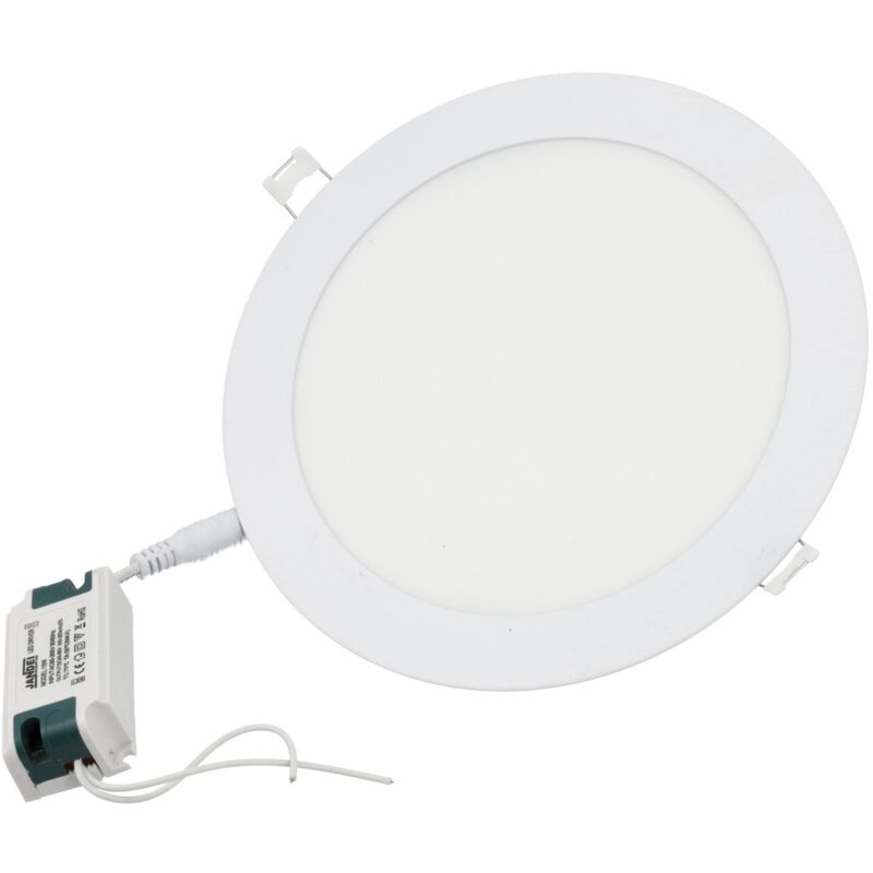 

Downlight led 15W slim extrafino 6000ºK redondo empotrar encastrar blanco Ø190x13 mm orificio de montaje Ø170 mm ángulo de apertura de 120º - Jandei