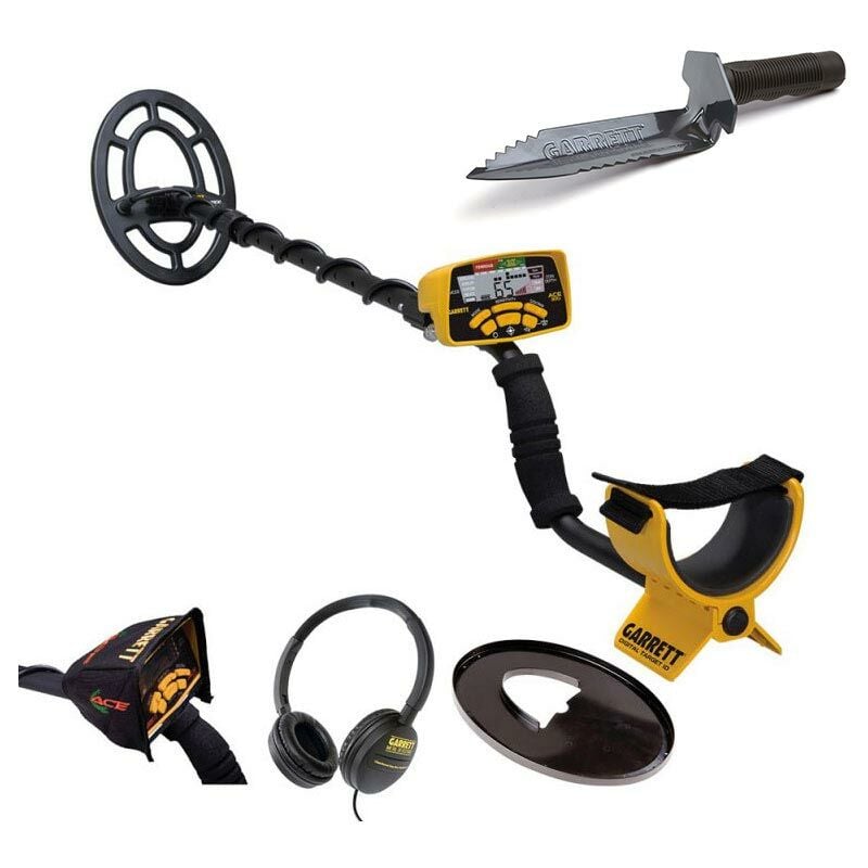Pack : Détecteur de métaux Garrett ace 300i + Pelle couteau Edge Digger