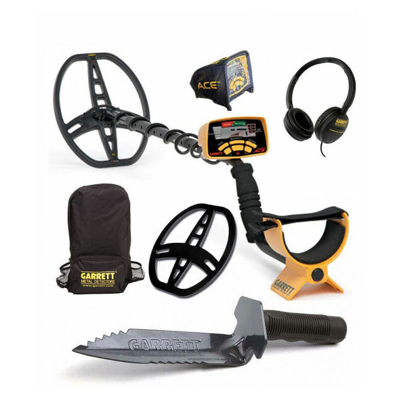Pack : Détecteur de métaux Garrett ace + Pelle couteau + Protège disque