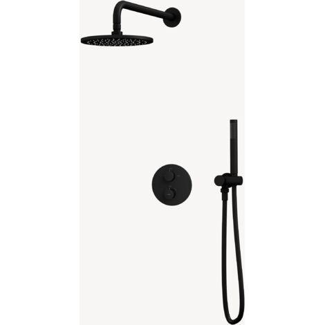 Pack ducha termostática negra - Corbeau