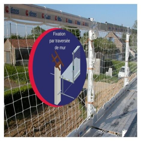 Pack échafaudage de toit acier 6ml avec fixation par traversée de mur - DIMOS - 3000 mm