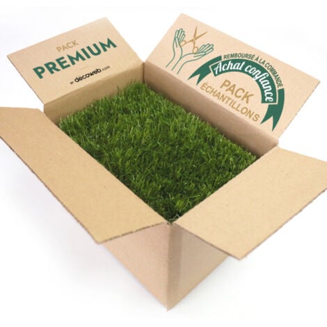 DÉCOWEB Pack échantillons 15x20cm gazons synthétiques PREMIUM