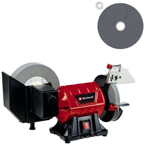 Pack EINHELL - Touret d'affûtage à eau ou à sec - TC-WD 200/150 - 250W - Meule - 150mm - Grain 60