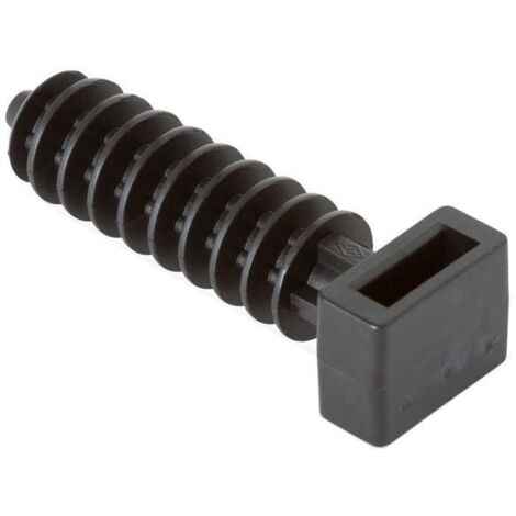 Pack Embases Cheville pour Colliers de Serrage Scotchflex™ 3M™ CT 6 B-C 10 x 43mm (100 Un) 3M 7000035318-CT Noir