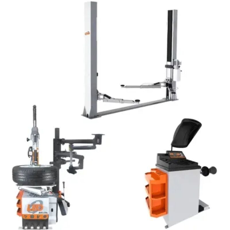 LEO - Pack ensemble pont + démonte pneu + équilibreuse de roue