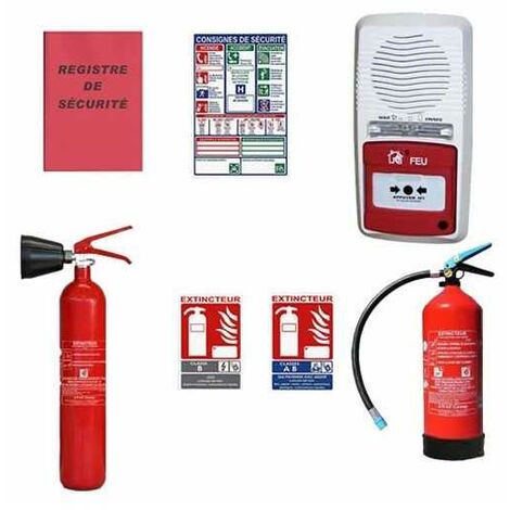 Pack erp sécurité alarme incendie et extincteurs