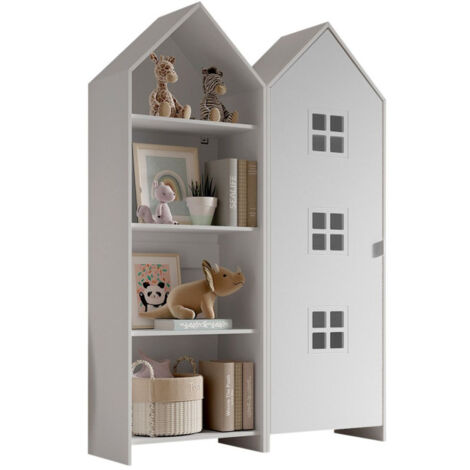 Pack - Étagère Enfant & Armoire "Casami Bruges" 171cm Blanc