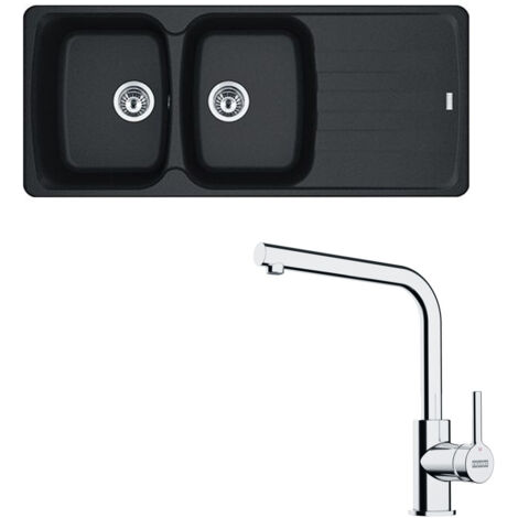 Pack évier Antea Fragranit onyx 1160 x 500 x 210 mm + mitigeur Lina L - Franke