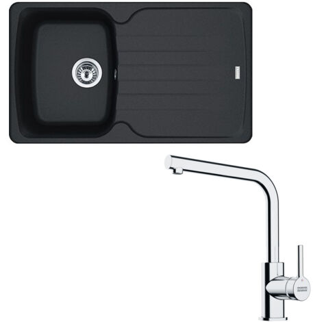 Pack évier Antea Fragranit onyx 860 x 500 x210 mm + mitigeur Lina L - Franke
