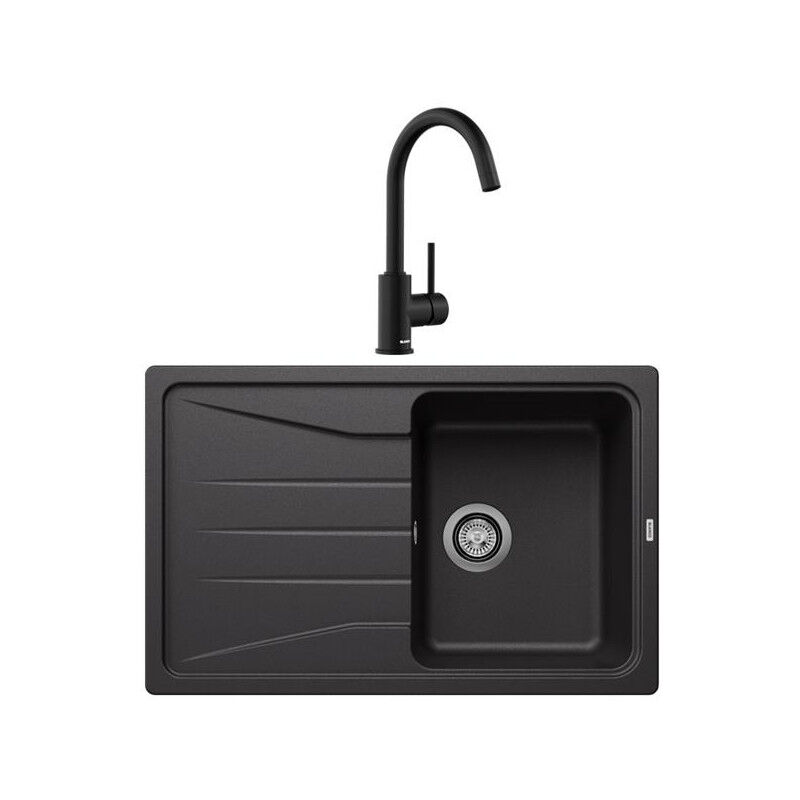 Blanco - Pack évier + mitigeur sona 45S noir +mida noir mat 527912