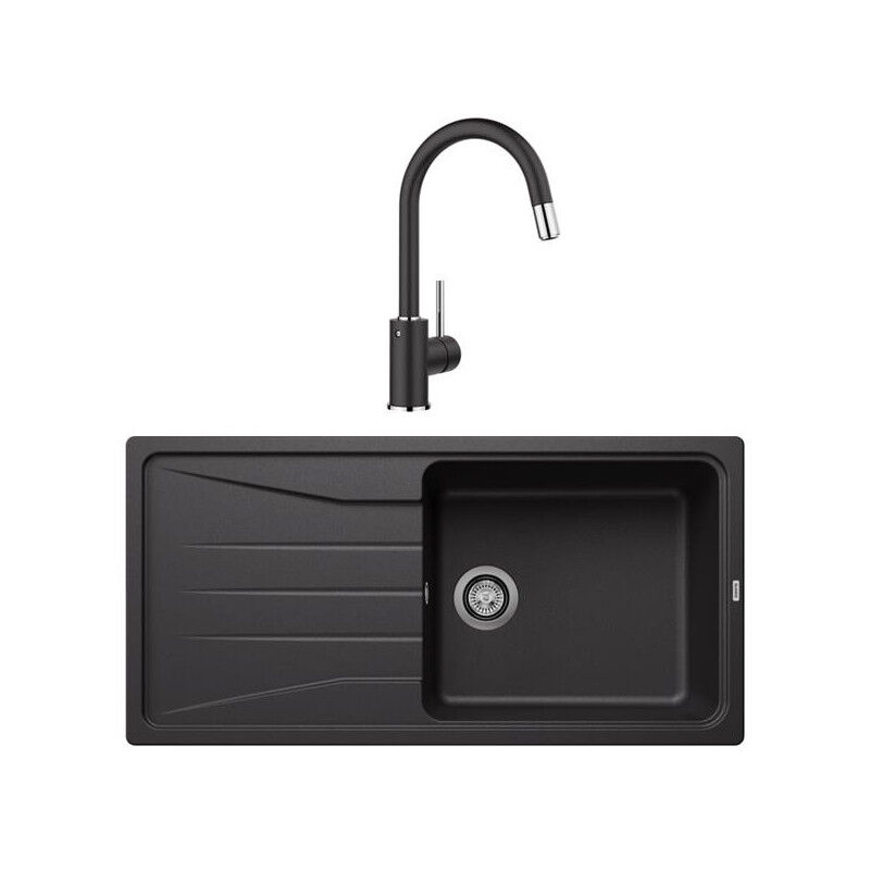 Blanco - Pack évier + mitigeur sona xl 6S noir+ mida-s noir mat 527913