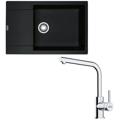 Pack évier XL Maris Fragranit onyx 780 x 500 x 200 mm + mitigeur Lina L - Franke