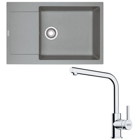 Pack évier XL Maris Fragranit stone 780 x 500 x 200 mm + mitigeur Lina L - Franke