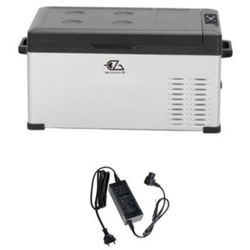 Pack EZA Glacière a Compression 25L 12/24/230 Volts Portable + Adaptateur Camping