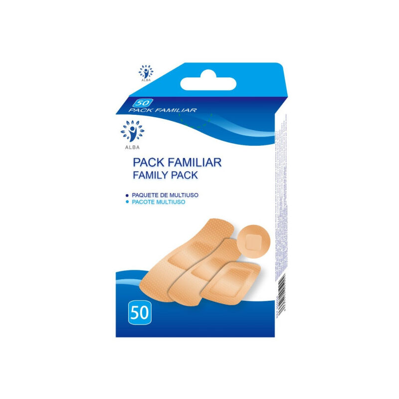 

Pack familiar apósitos surtidos (4 tam) 500 Unidades.