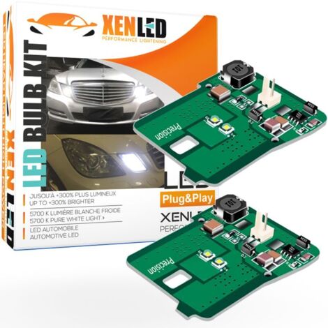 Pack Feux de Position LED Classe E W212 C207 - BLANC 6000K