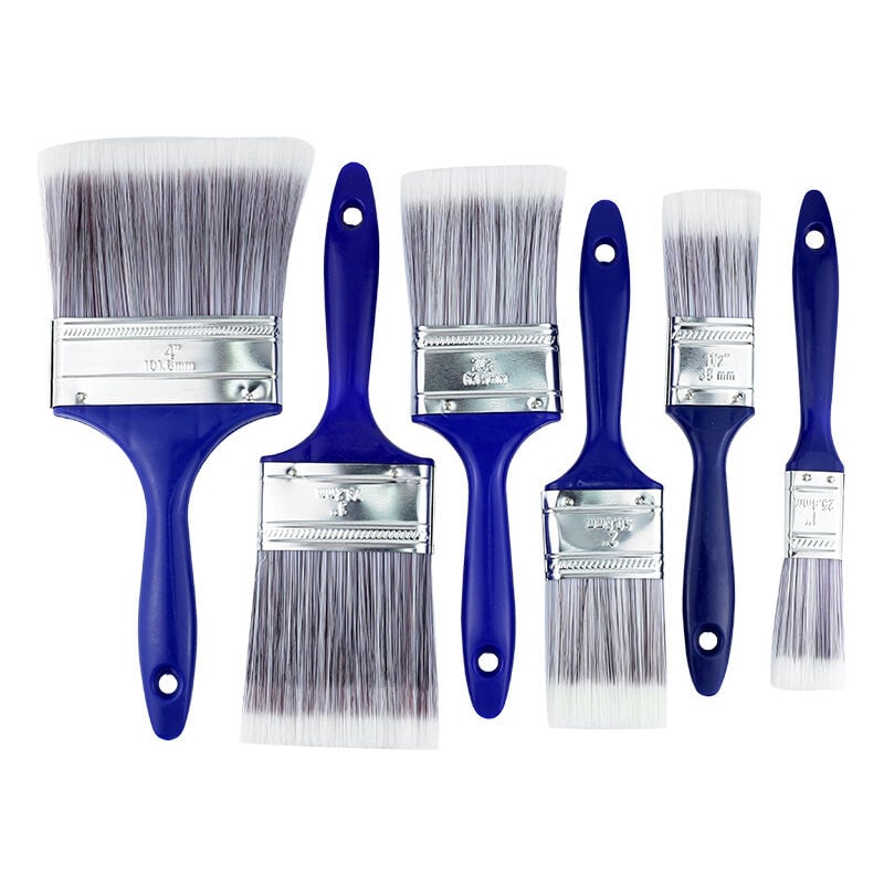 Pack Flat Paint Brushes Suitable for All Types of Paint, Household Cleaning Brush Tool Brush, Blue