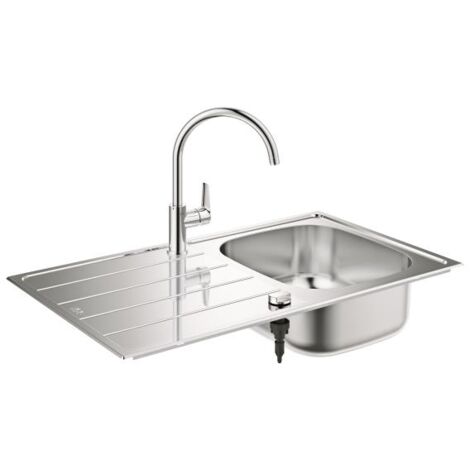 Pack fregadero inox + monomando cromado - 31562SD1 - grohe -
