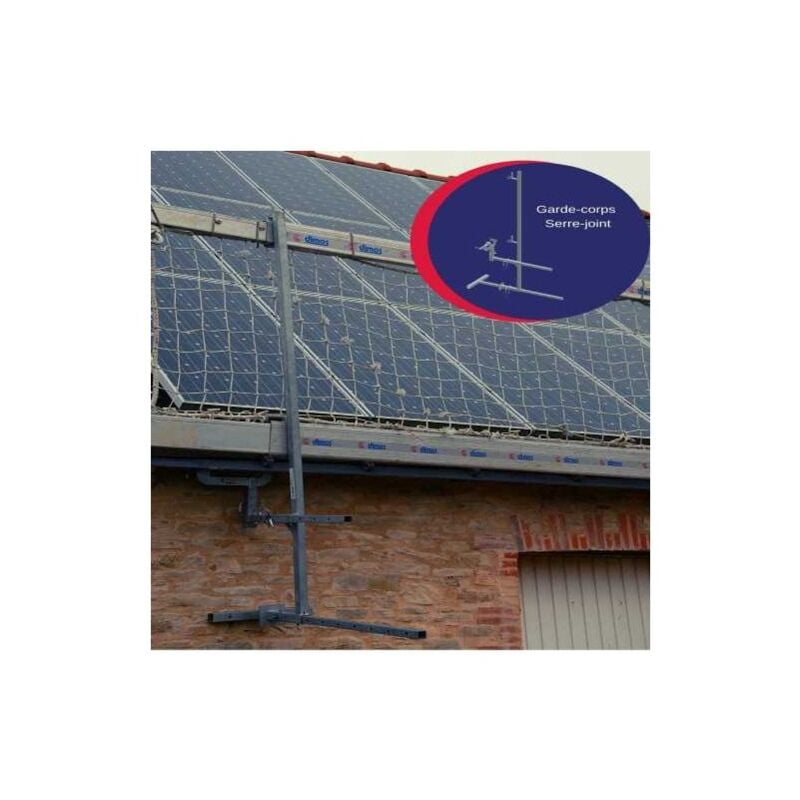 Dimos - Pack garde-corps 6ml avec fixation serre-joint 1040 mm