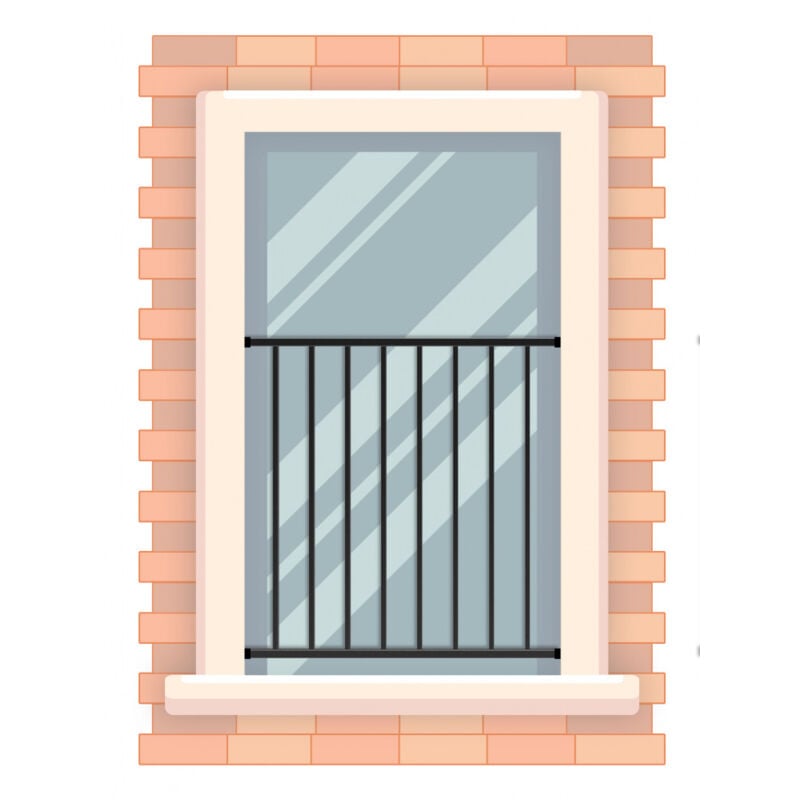 Pack Garde-corps de Fenêtre Deco Fer Forge