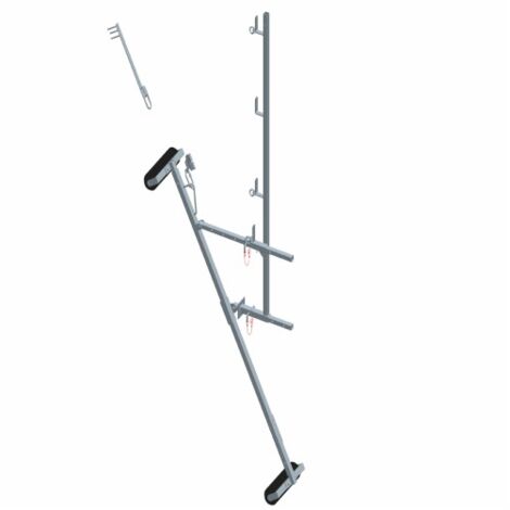 Pack garde-corps mobile sur rampant L 3m h 1,5m - DIMOS - 2000 mm