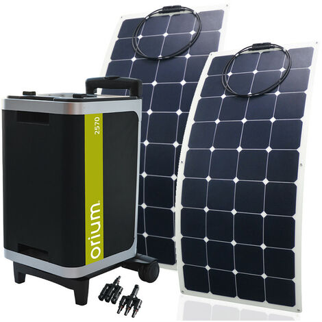 Centrale électrique portable 600 W avec panneau solaire 100 W, générateur  solaire, 461 Wh LiFePO4 batterie de sauvegarde 600 W (1 200 W pic) 2 x 230  AC sortie, accumulateur d'énergie : : Jardin