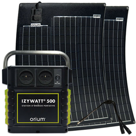 Pack générateur solaire IZYWATT 500 et panneaux solaires 100W (2 x 50W)